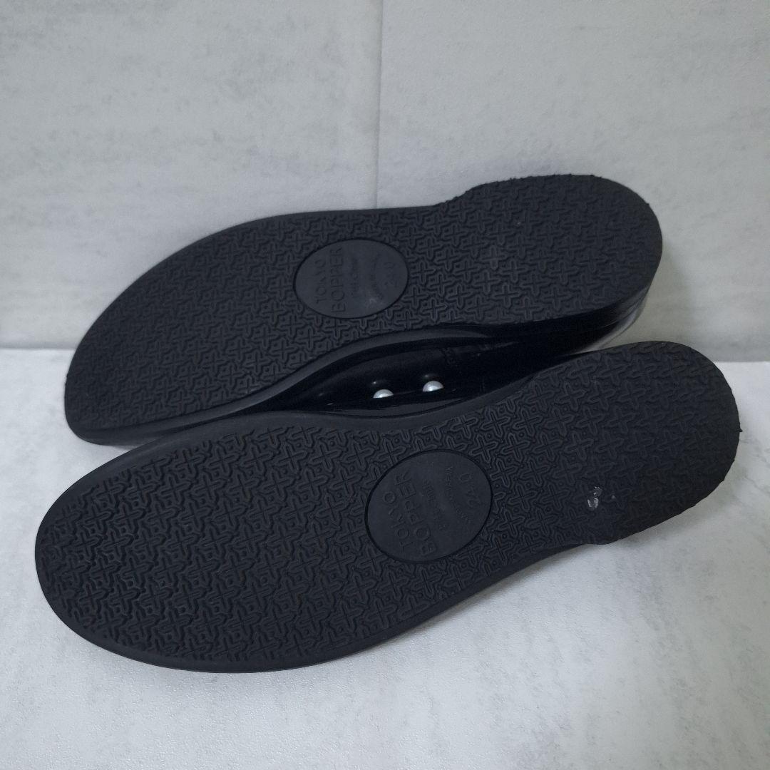 トーキョーボッパー パール メリージェーン フラットパンプス 黒 送