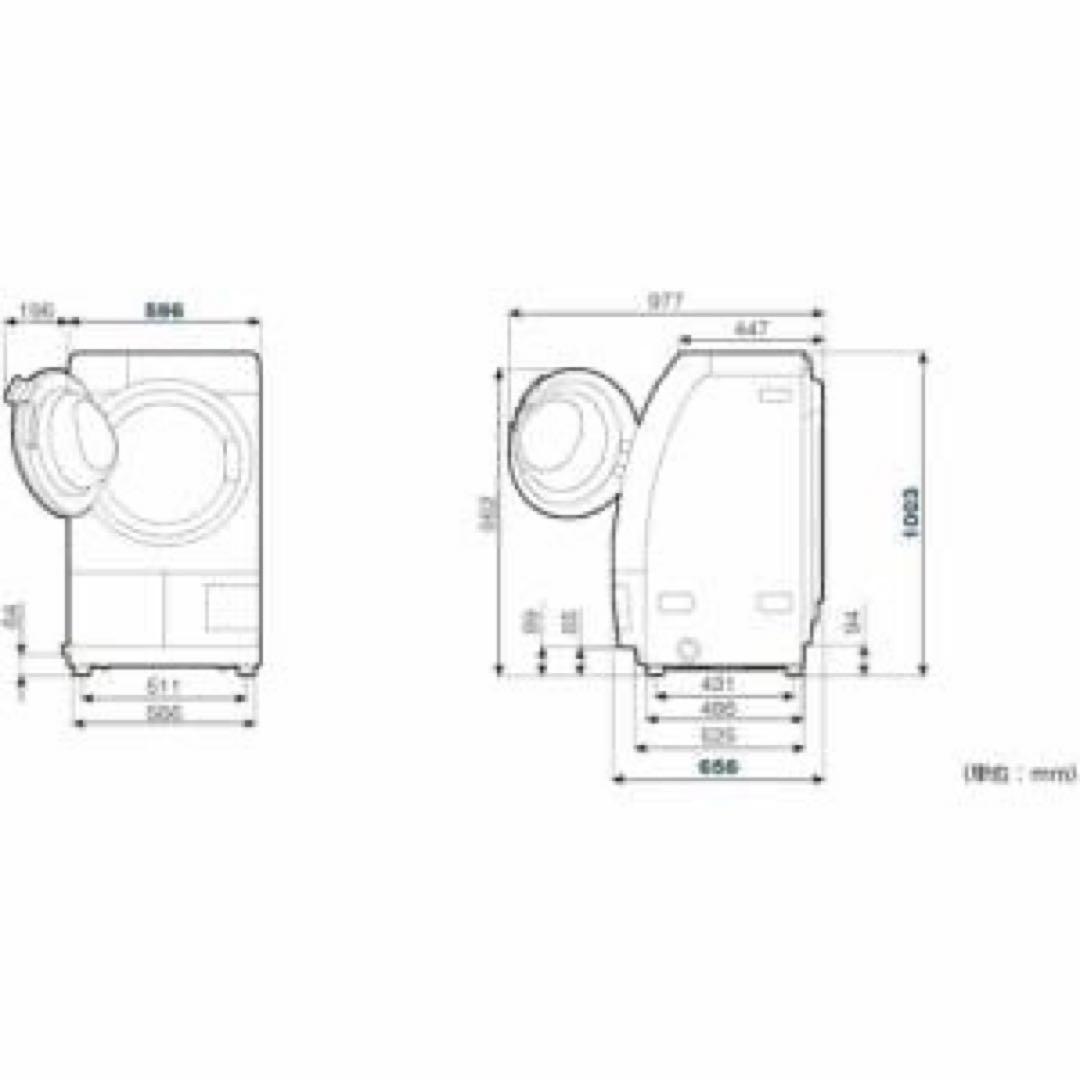 2025年式/未使用ドラム式洗濯乾燥機/ YWM-YV90N