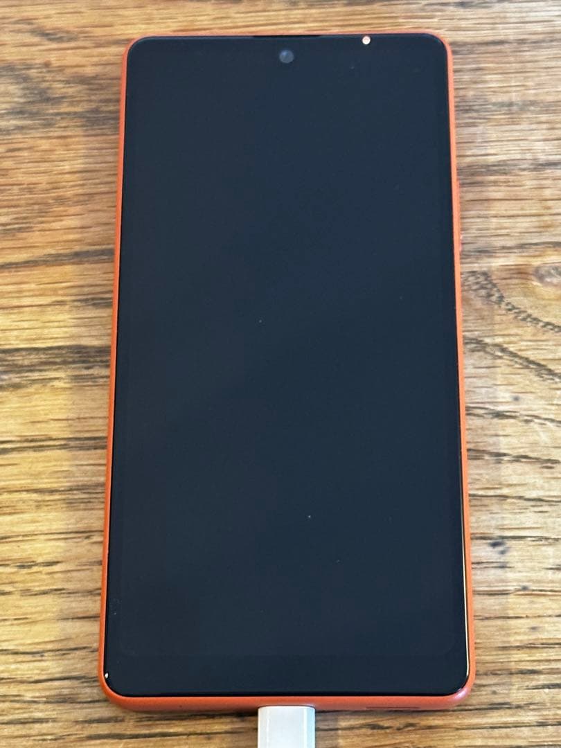 SONY XPERIA Ace III 本体 オレンジ クリアケース付き