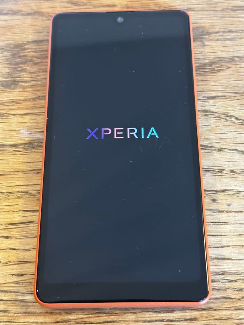 SONY XPERIA Ace III 本体 オレンジ クリアケース付き