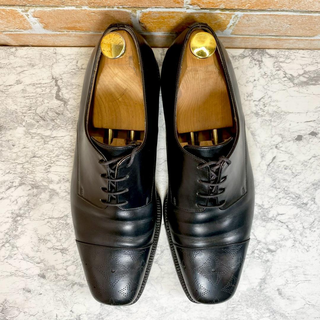 【メンズブランド革靴】　Louis Vuitton　7　黒　ストレートチップ