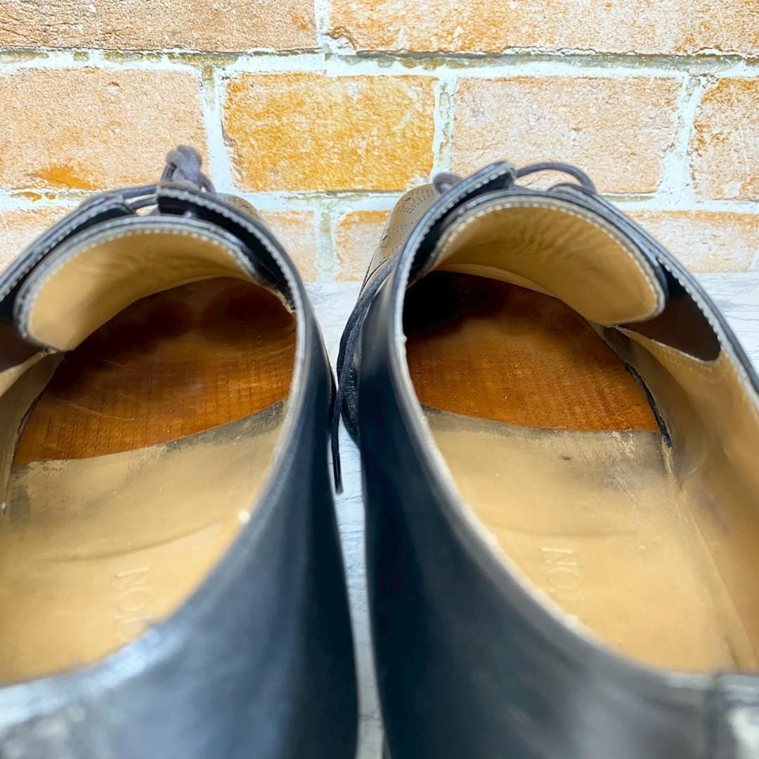 【メンズブランド革靴】　Louis Vuitton　7　黒　ストレートチップ