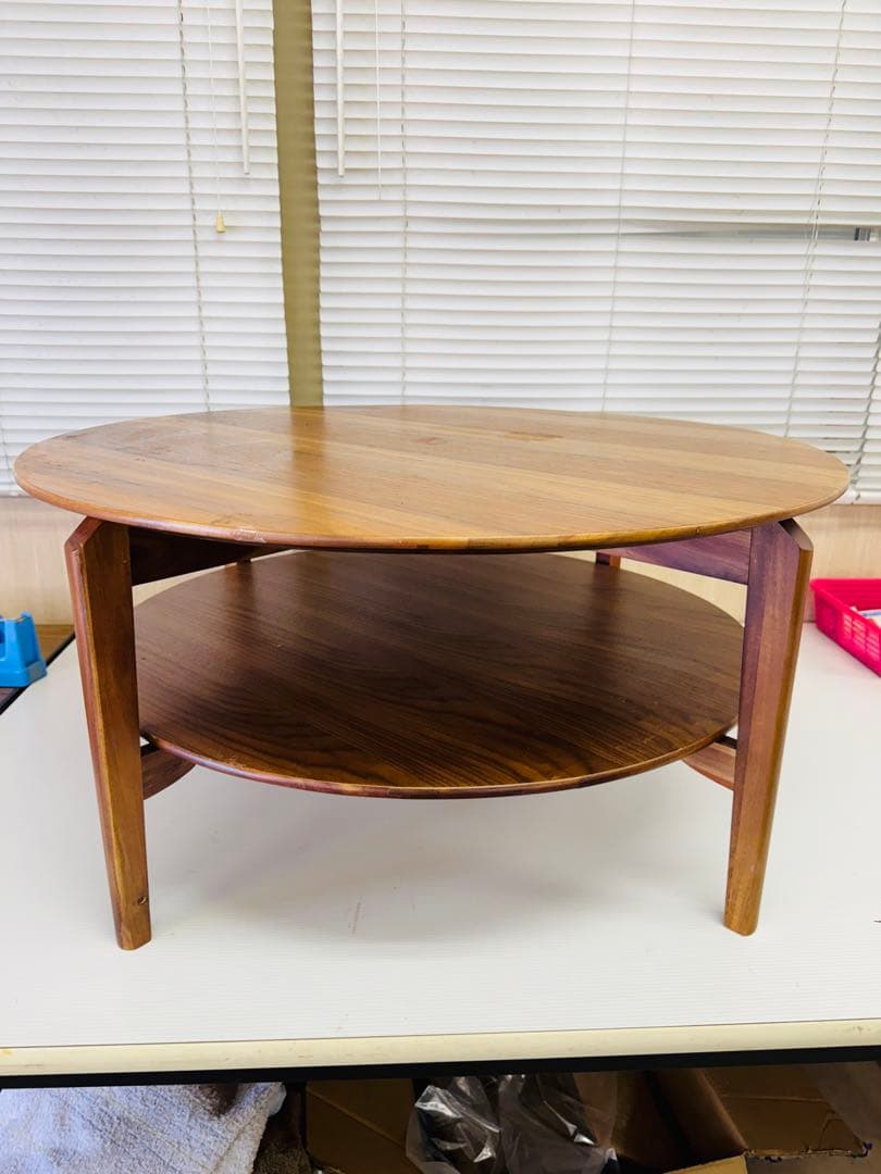 NITORI ニトリ 丸い テーブル インテリア 座卓 ちゃぶ台 80cm 食卓