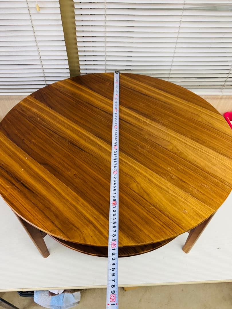 NITORI ニトリ 丸い テーブル インテリア 座卓 ちゃぶ台 80cm 食卓