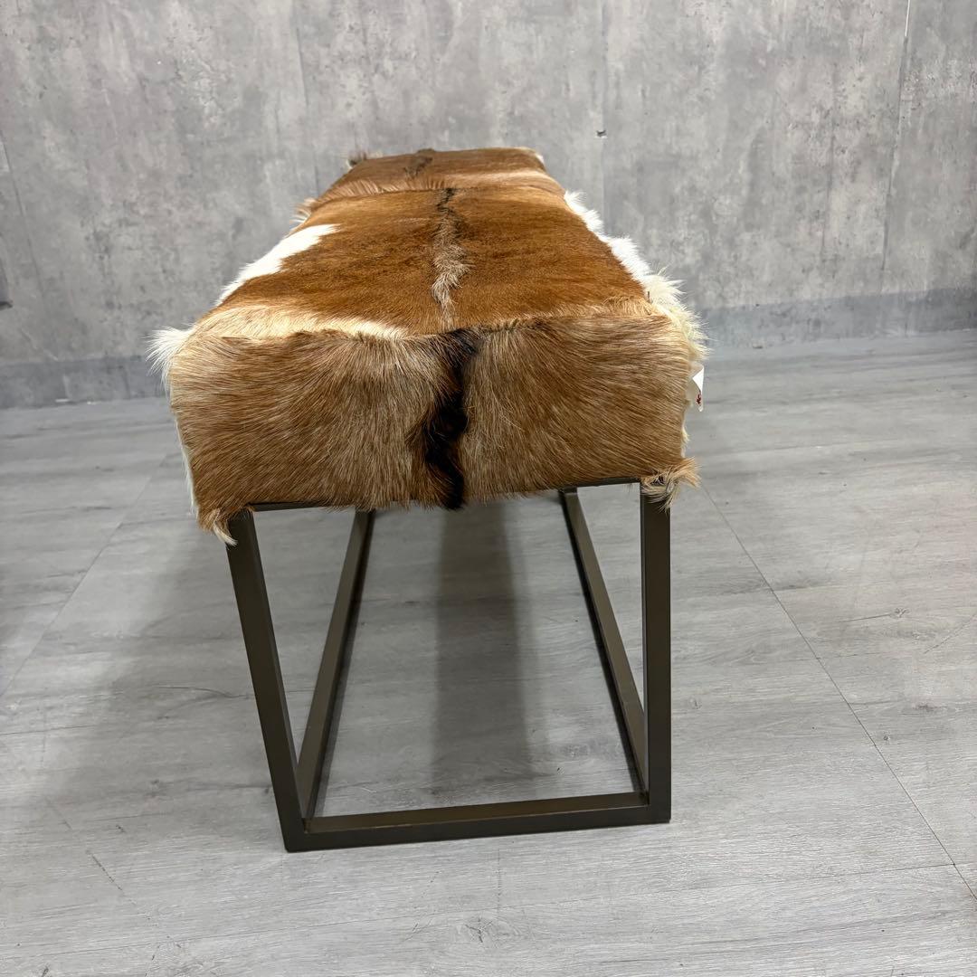 KARE ヤギ皮　カントリーライフ　ベンチ　毛皮