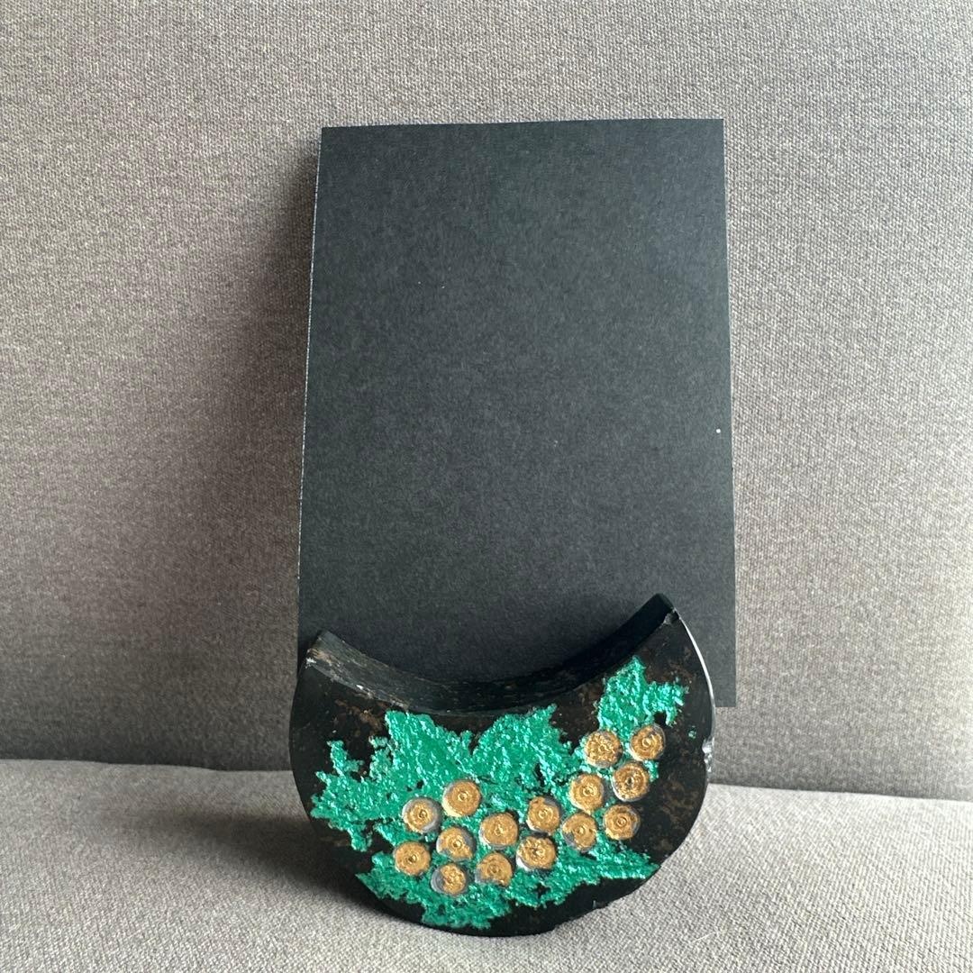 黒輝石 半月型 置物