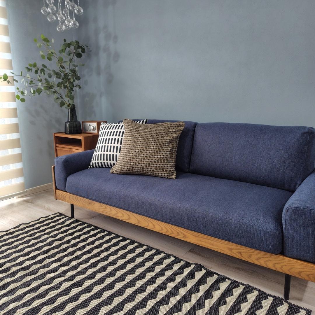 unico TREL 替えカバー ＊廃番ブルー ＊　3シーター用＋オットマン用