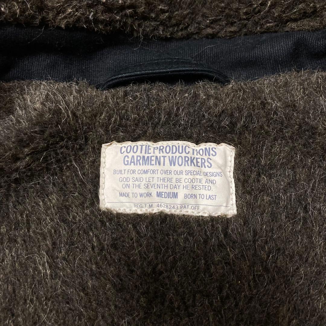 COOTIE アルパカ混 ダッフルミリタリージャケット BLACK M