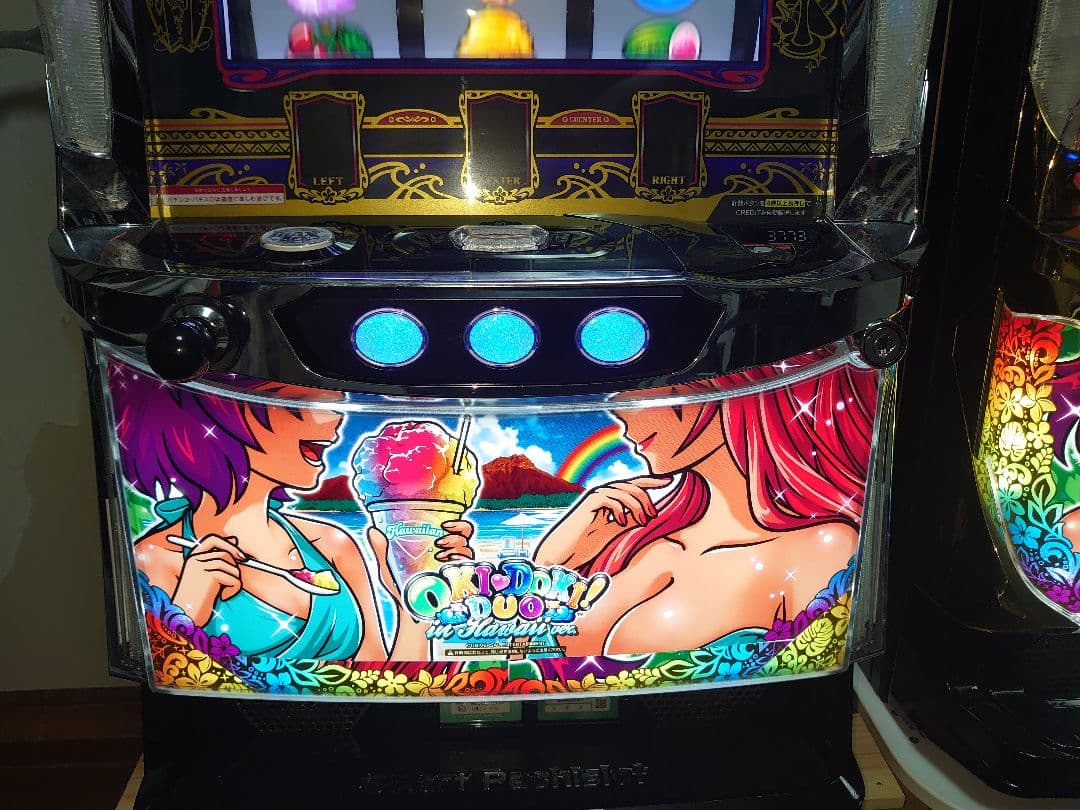 【綺麗な筐体】パチスロ実機・スマスロトロピカーナ（沖ドキDUOのパネルに交換済）