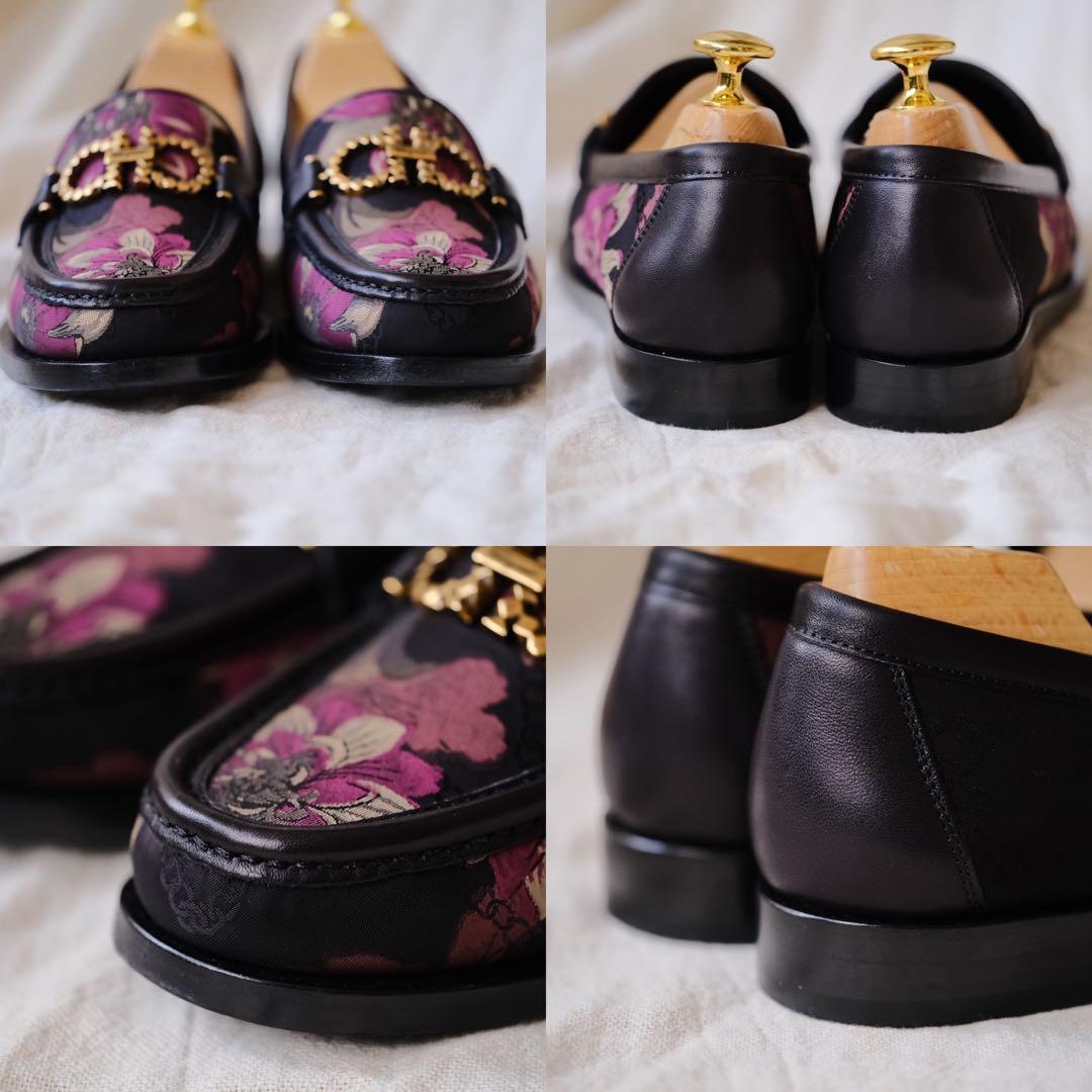 極美品SalvatoreFerragamoフローラルジオガンチーニROLO45D