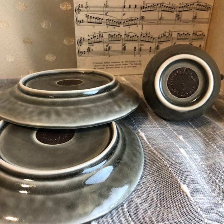 阿部慎太朗　お皿と花器3点セット