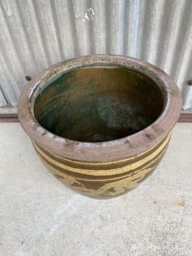 金魚鉢　メダカ鉢　睡蓮鉢　焼物　ピータン壺　水鉢