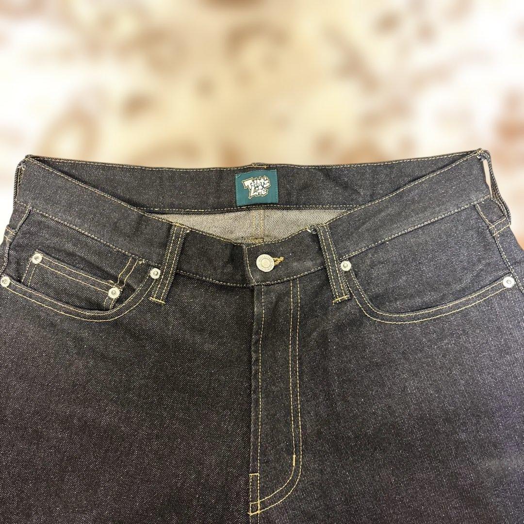 リジットバギーデニムパンツ ブラック XL 美品 That's life