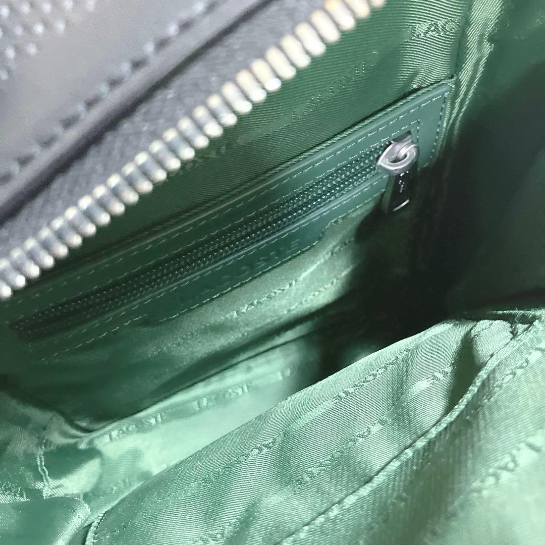 ✨極美品 ラコステ バーティカルカメラバッグ ショルダー ブラック ワニ 現行