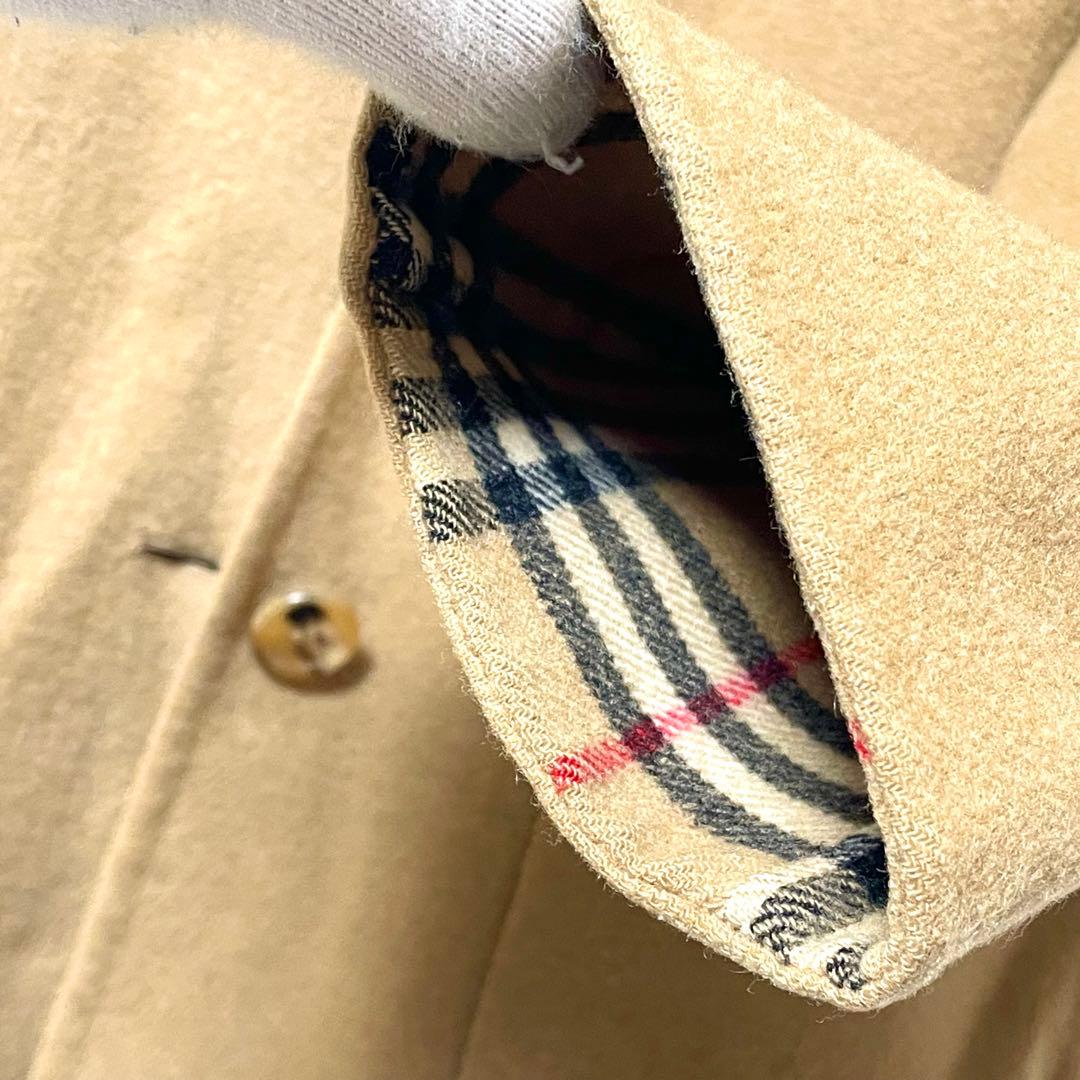 極美品　バーバリー　ダブルフェイス　カシミヤ　コート　ノバチェック　40