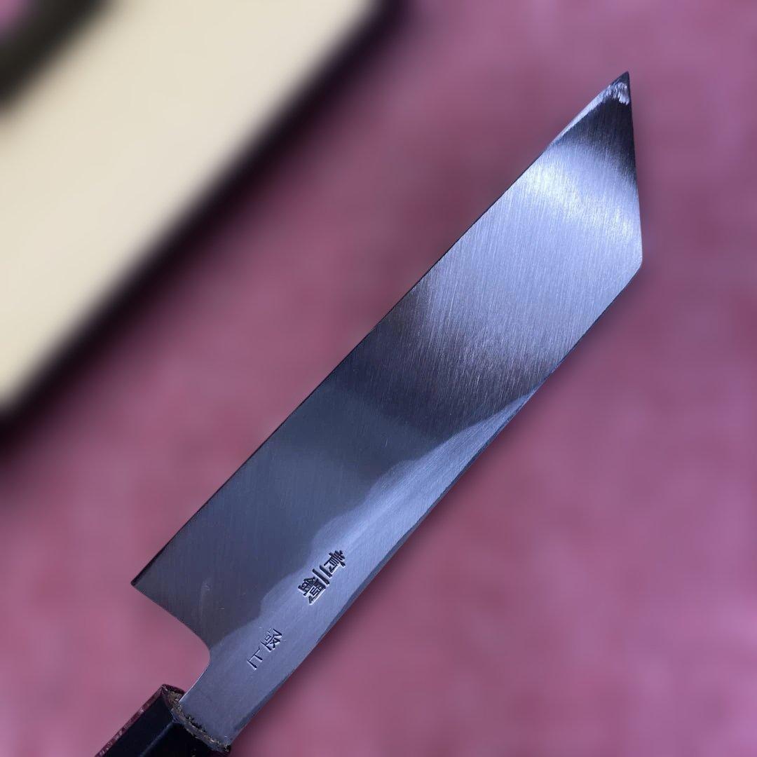 青二鋼　ケンムキ包丁　180㎜ 6寸