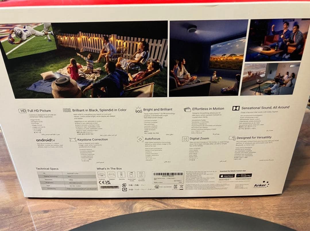 アンカー ネブラAnker Nebula Cosmos プロジェクター　正常動作