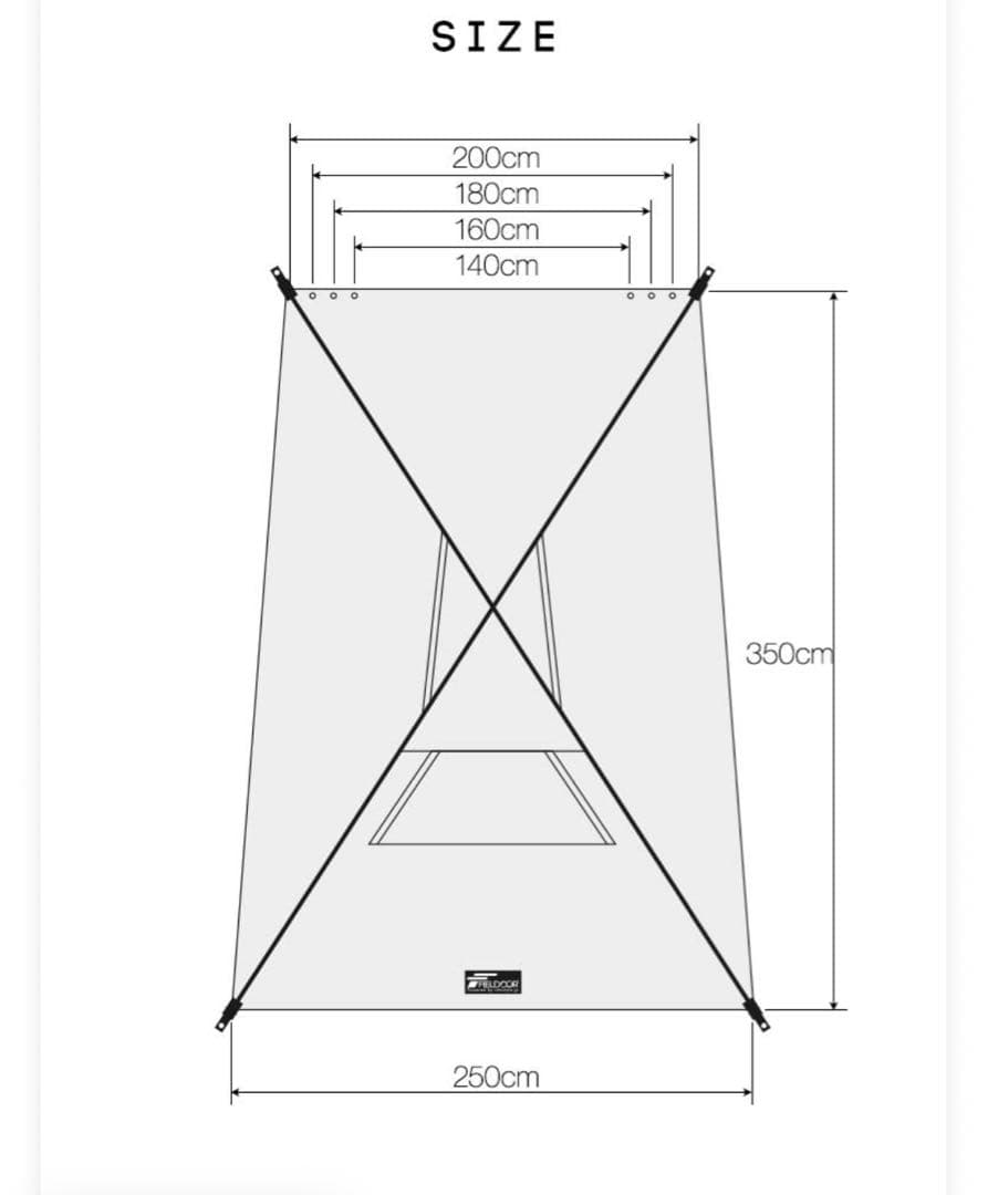 FIELDOORのカーサイドタープとポールのセット！