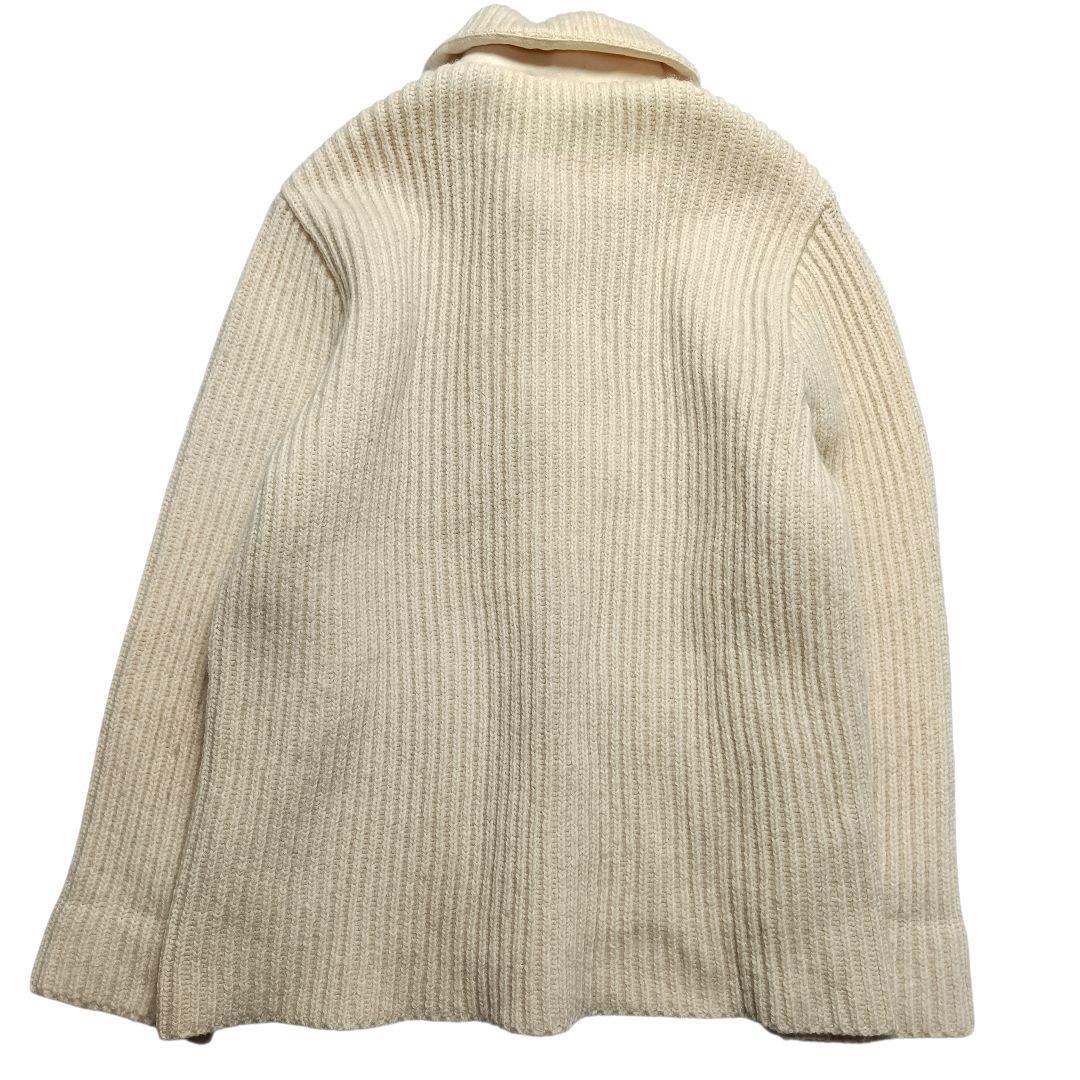 アーペーセー リブニット カーディガン アイボリー 厚手 フランス製 94年
