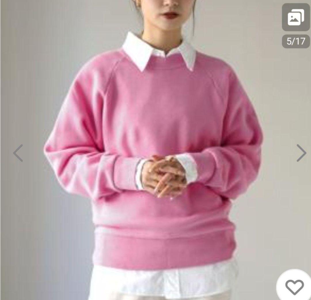 美品 THE SHINZONE/コモンスウェット/ピンク/スウェット