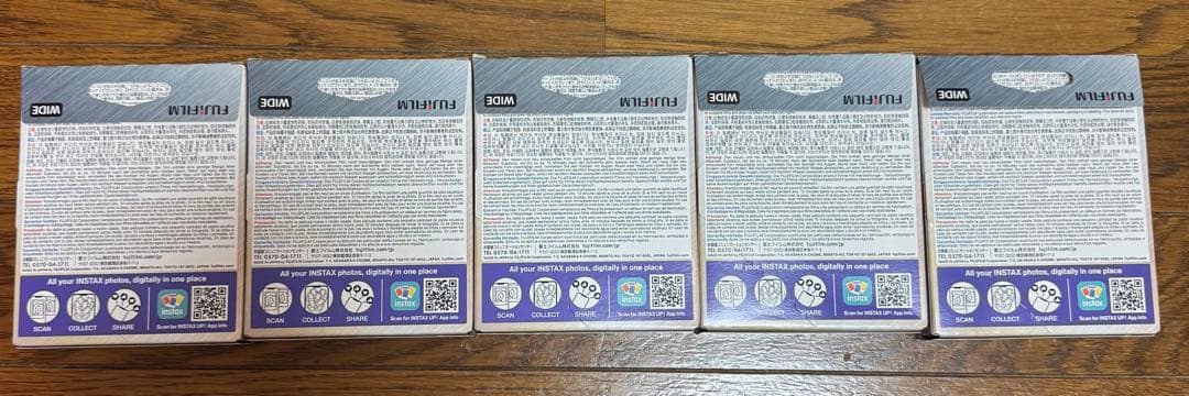 チェキ WIDE　BRUSHED LLICS 5個