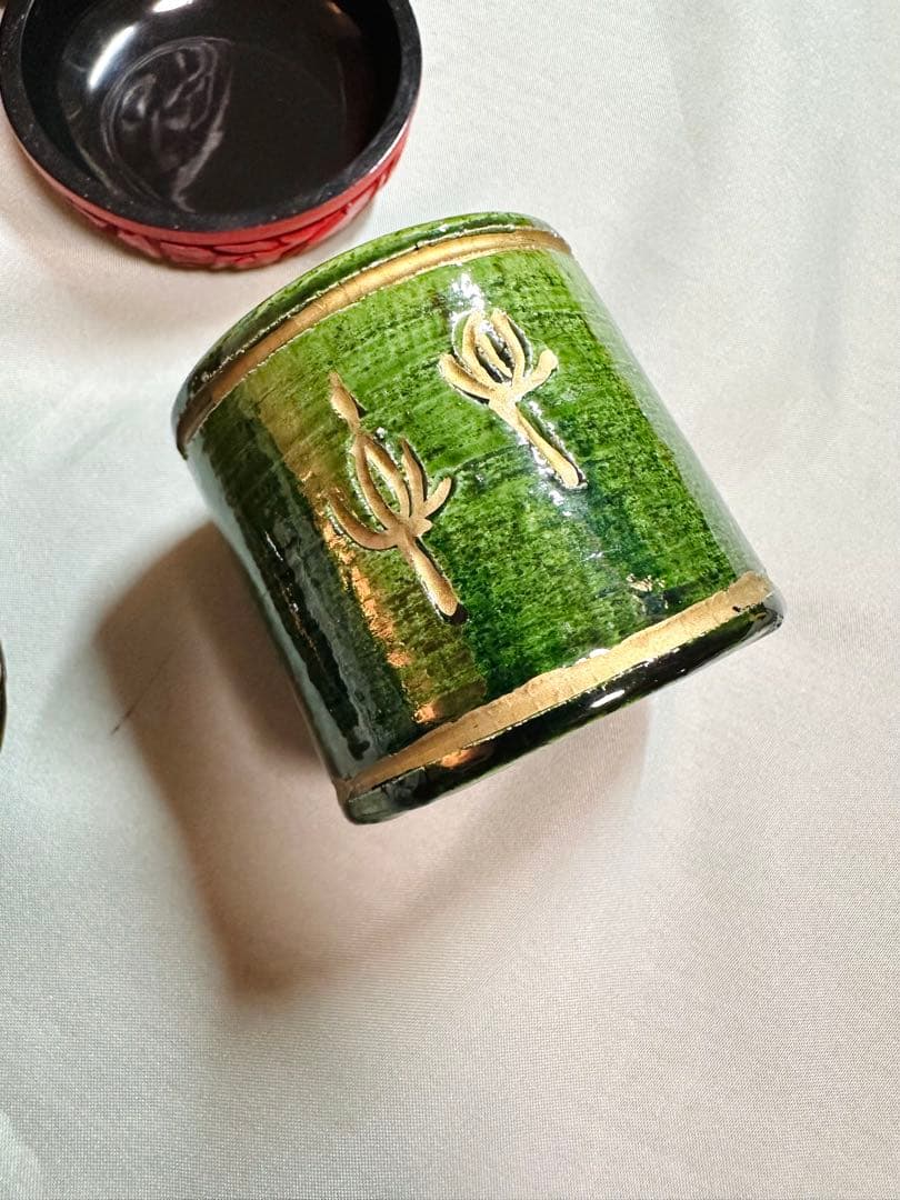 茶道具 棗 と蓋置　4点