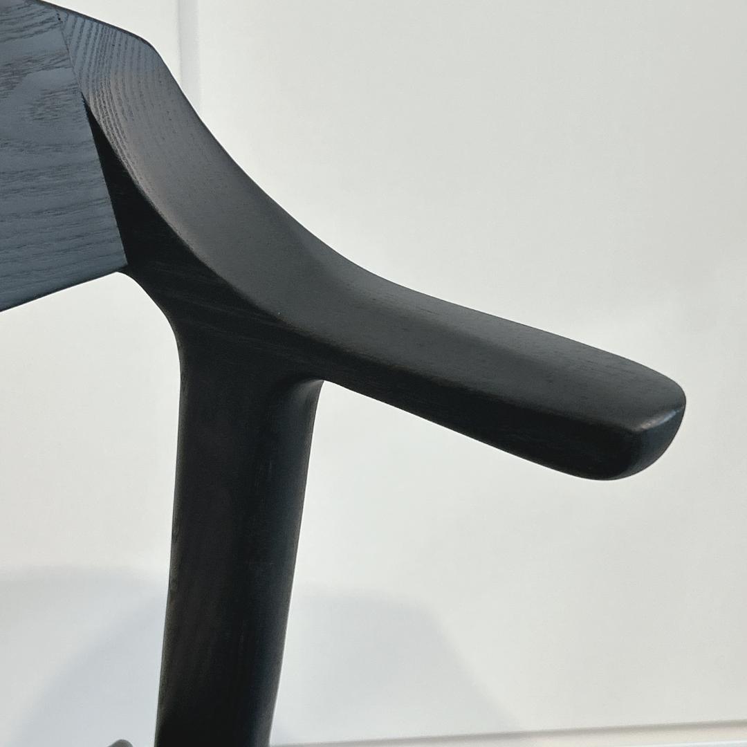 ナガノインテリア DC354 レッドオーク CB ブラック グレーファブリック