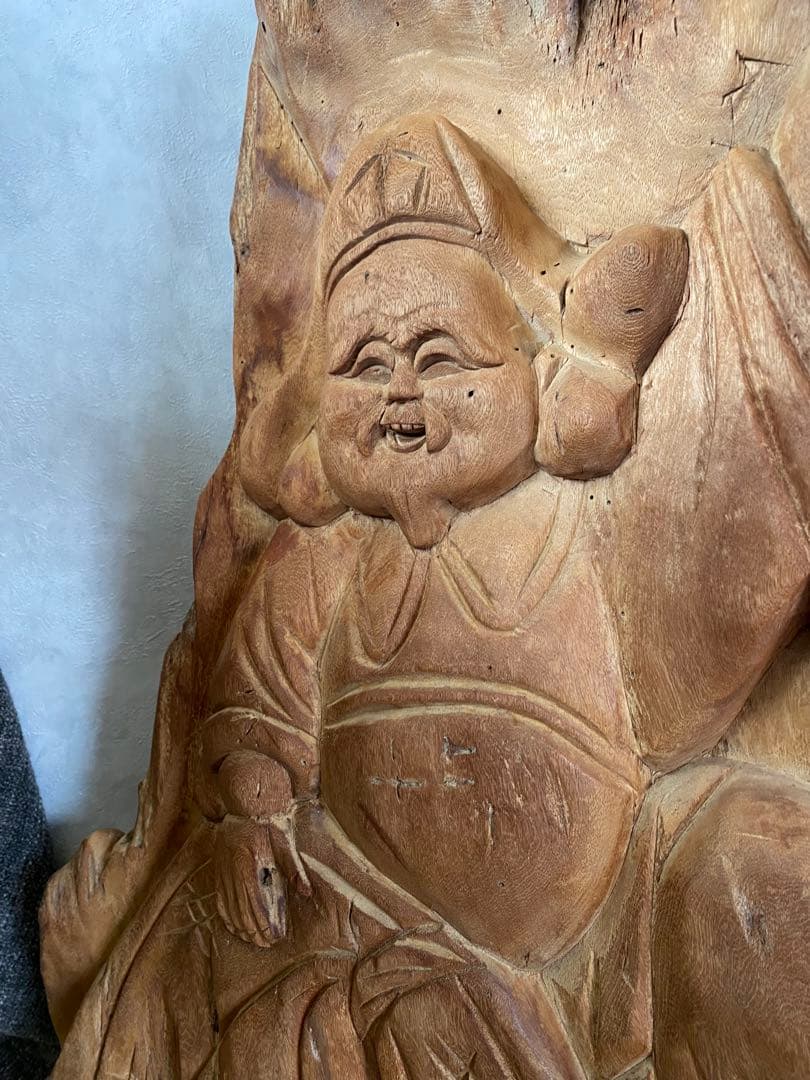 大黒様　木彫り　衝立　置物　縁起物　骨董