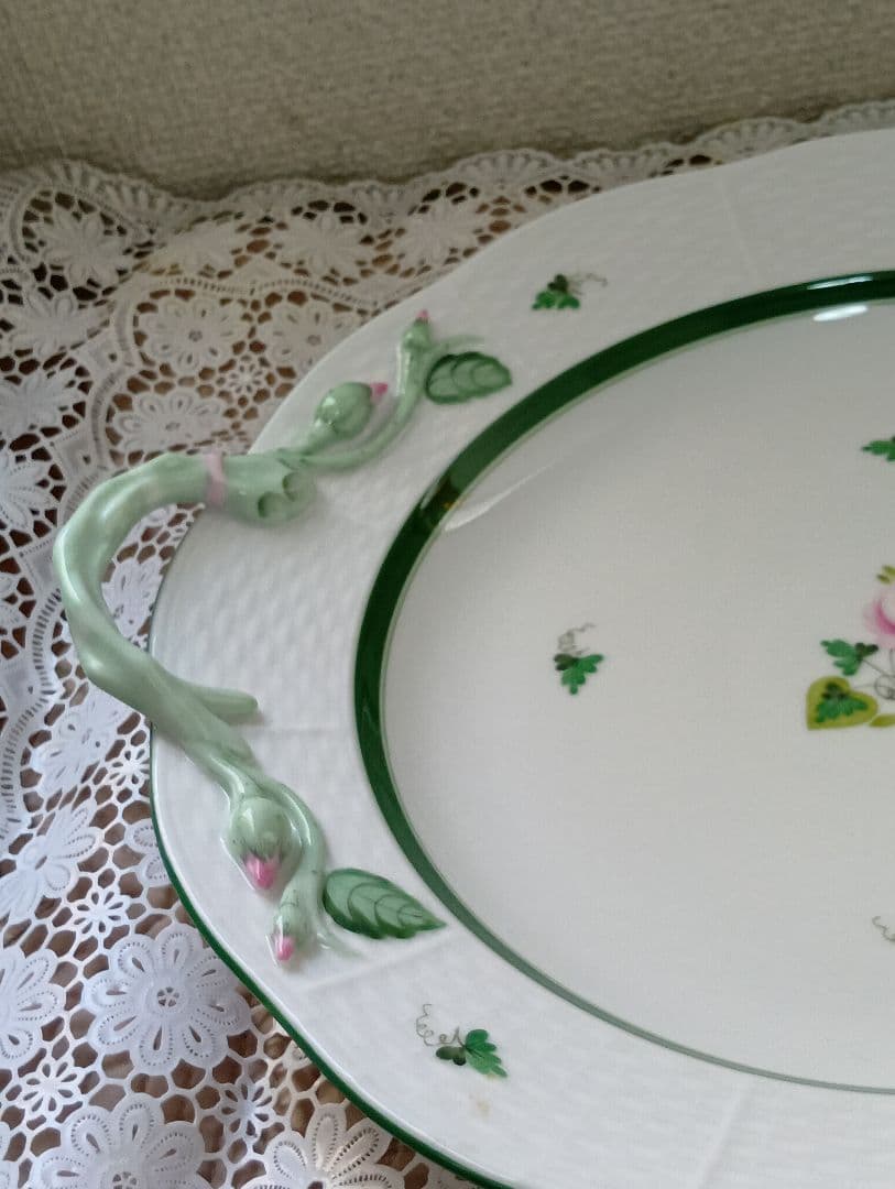 Herend　ヘレンド　ウィーンの薔薇 持ちて付プレート