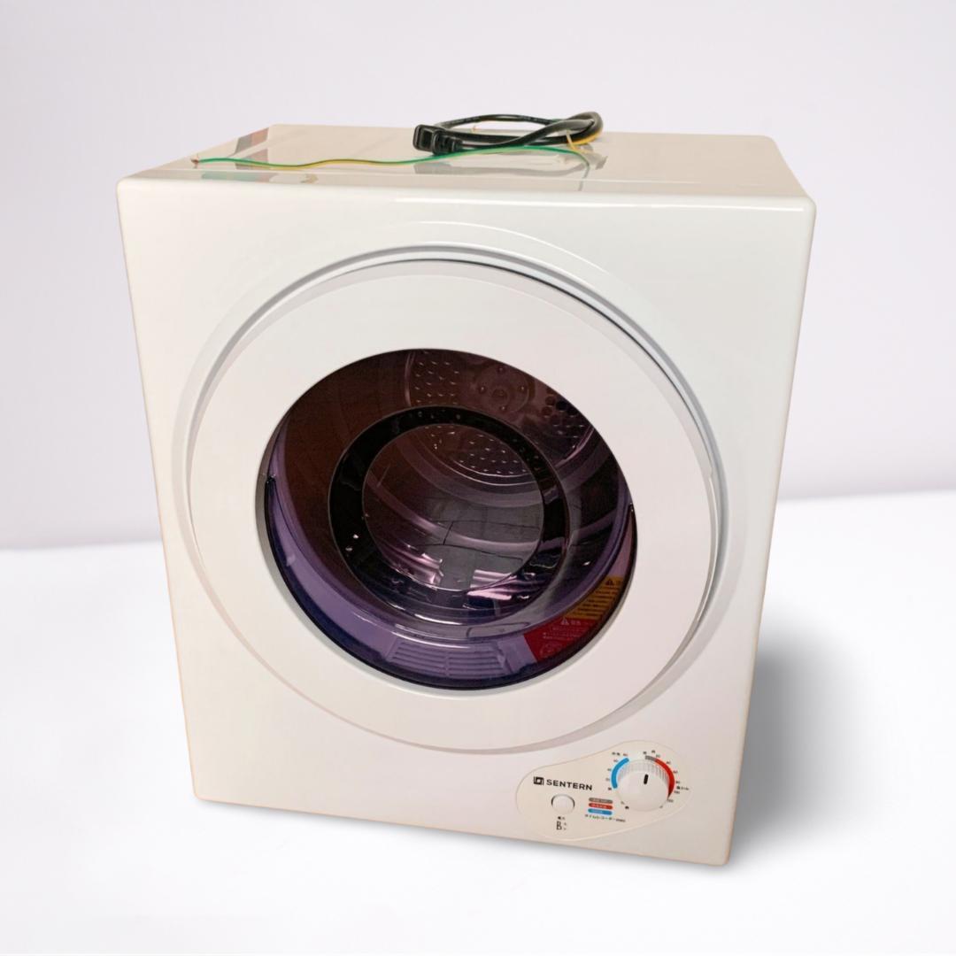 【りりな】SENTERN 衣類乾燥機 3kg 時短 ホワイト 白色