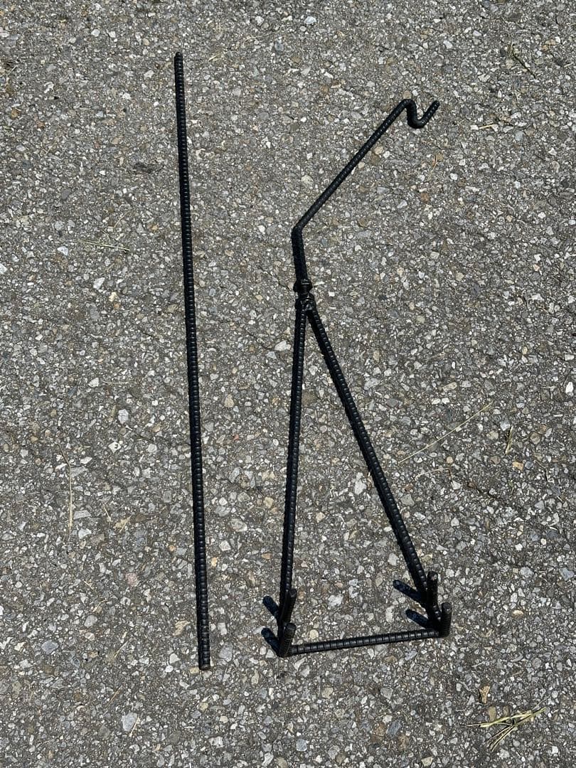 コンパクトになる木製 アウトドアテーブル 2段式