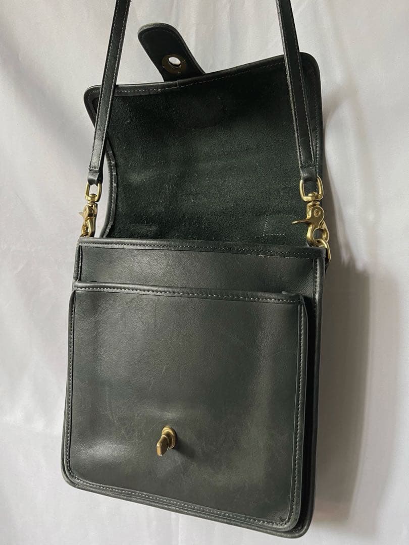 80s old COACH オールドコーチ ショルダーバッグ vintage 緑