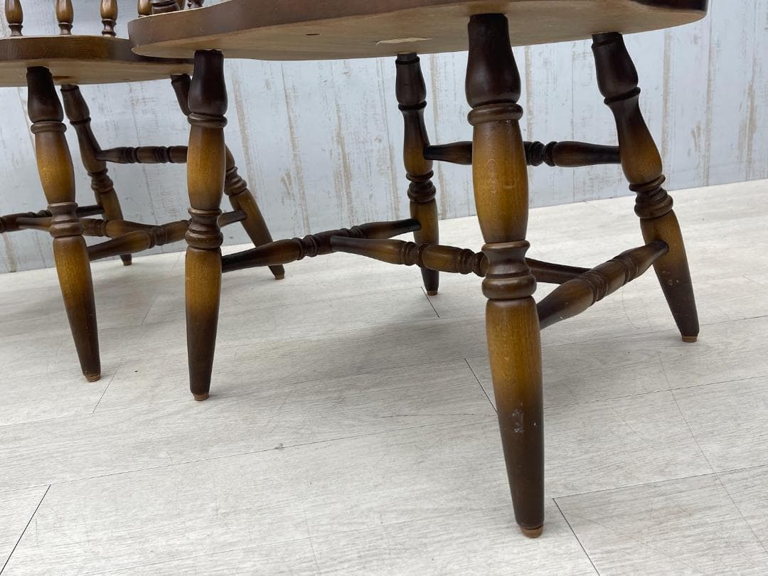 飛騨産業 キツツキ ウィンザーチェア ダイニングチェア 椅子 2脚 まとめて