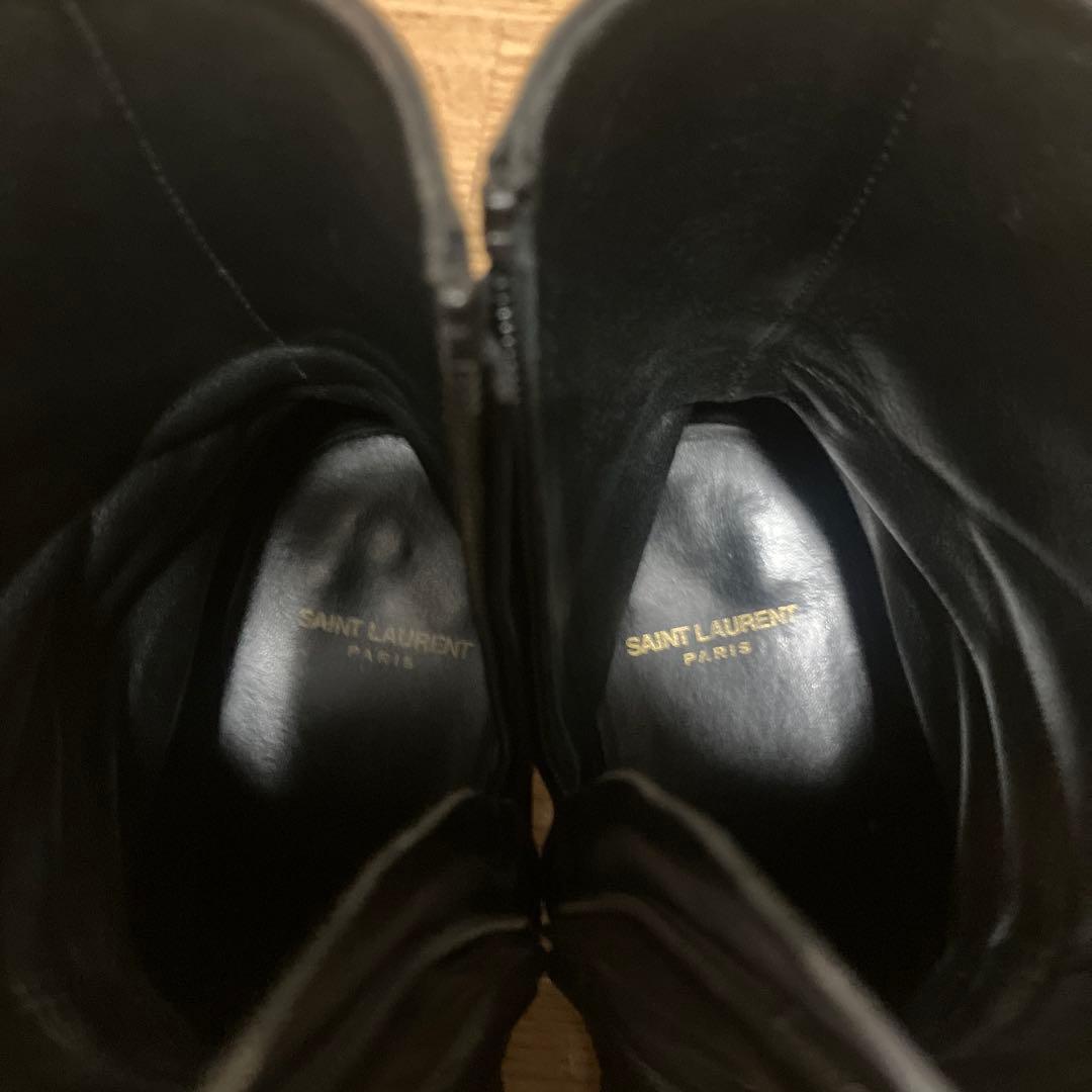 希少】SAINT LAUREN PARIS \"XIVジップヒールブーツ\"