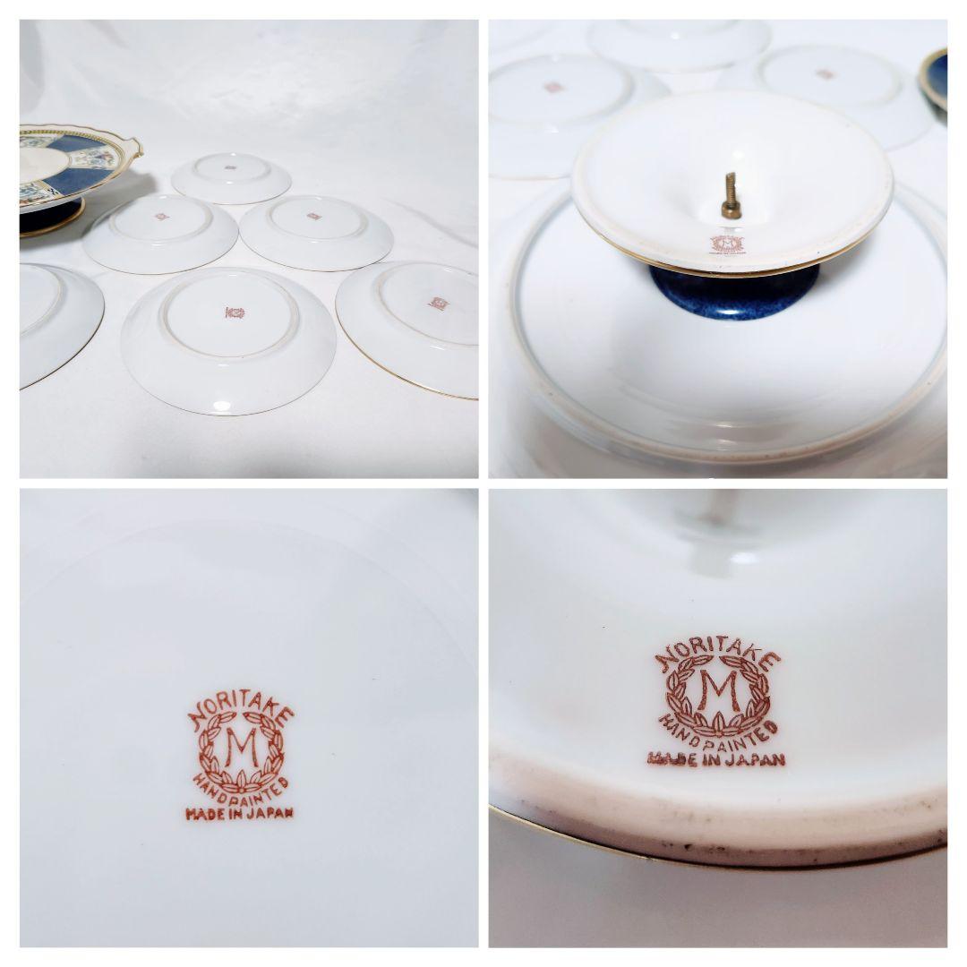 オールドノリタケ【アンティーク】未使用に近い・美品コンポート+プレート6枚セット