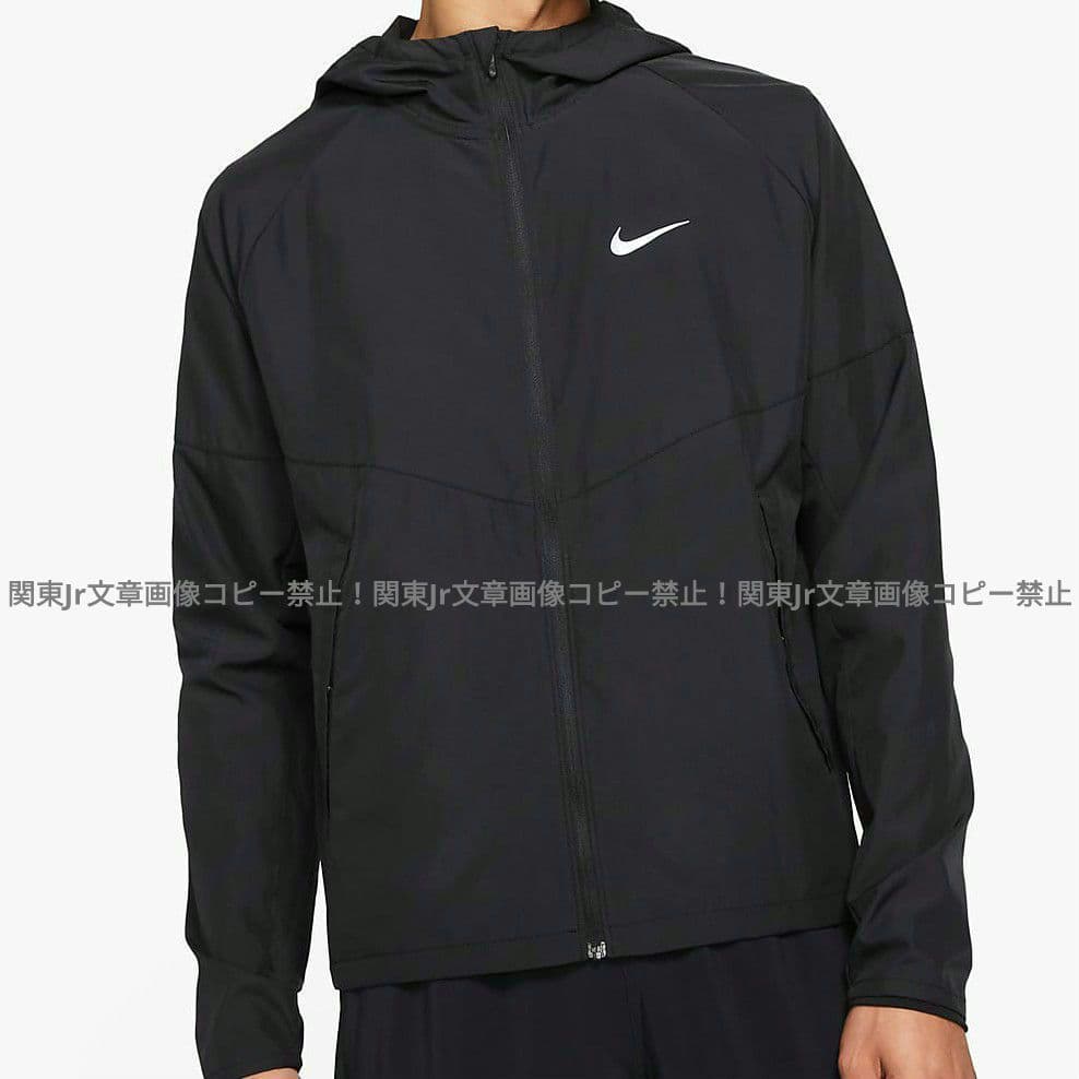 ランニングパーカー BK ウインドブレーカー ウーブン RUN ジャケット M