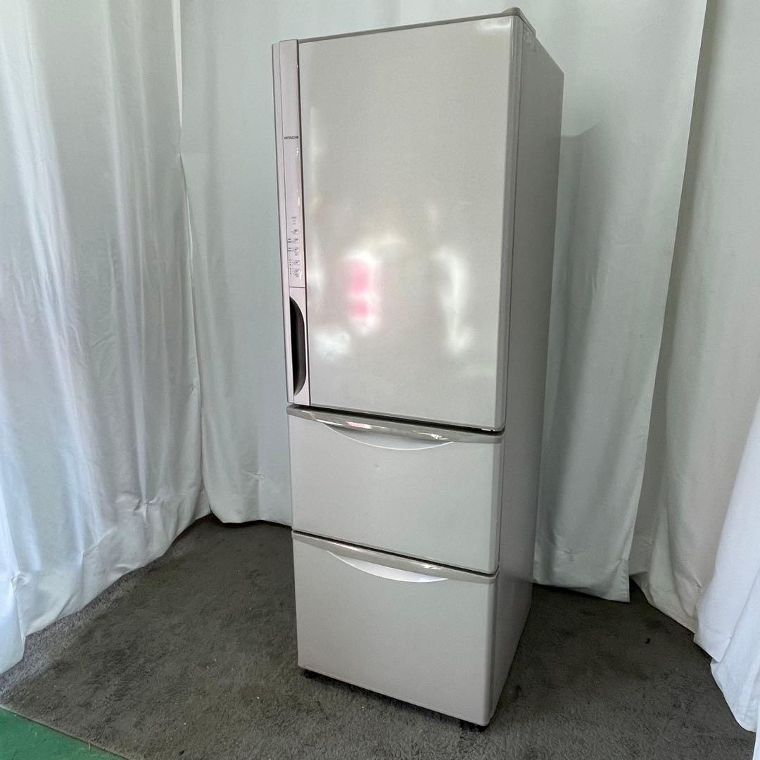 373　日立　冷蔵庫　375ℓ　自動製氷　3ドア　安い　設置無料　中古　同棲