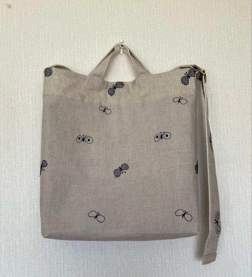 ミナペルホネン ハンドメイドchoucho 3way ショルダートートバッグ