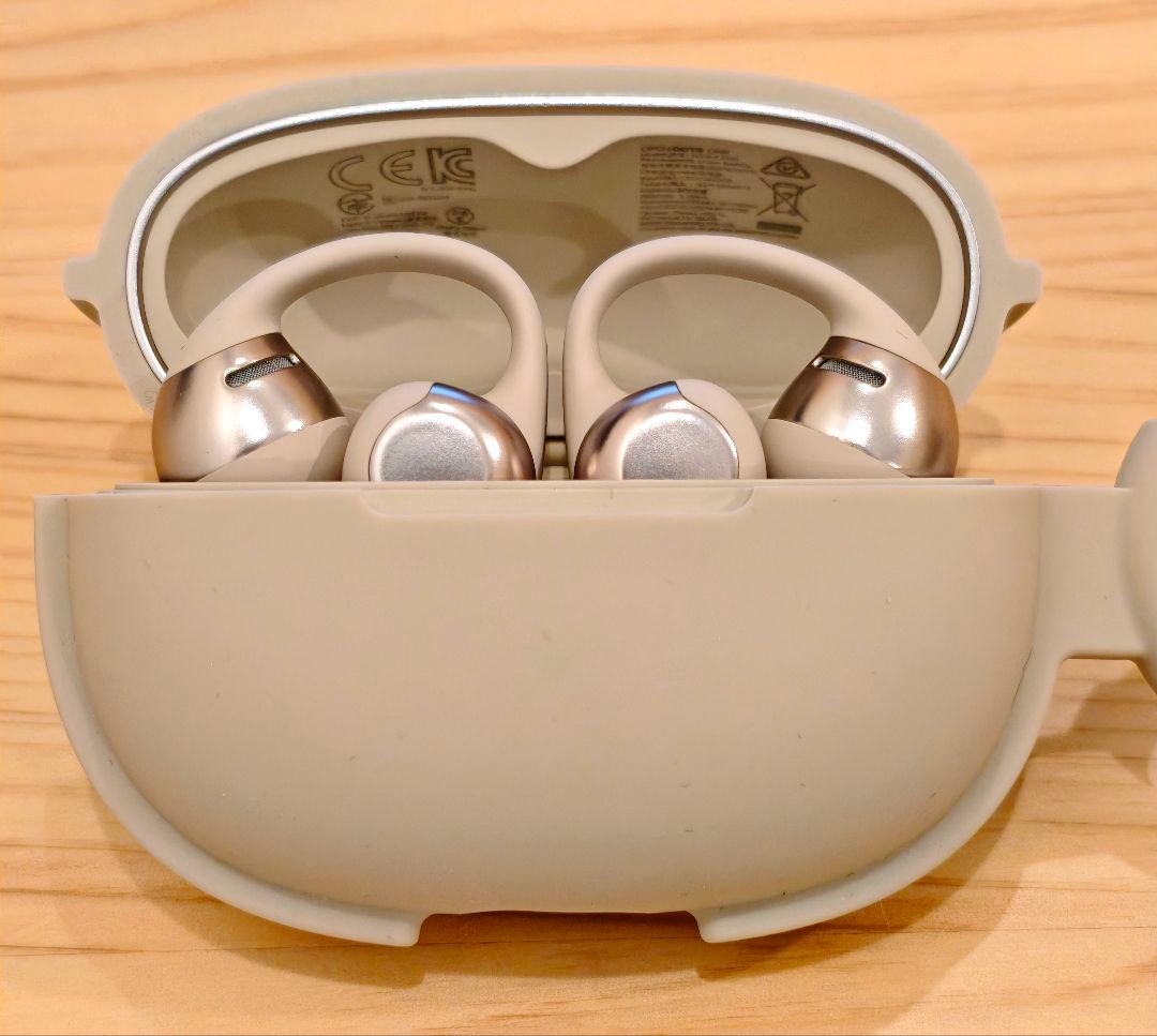 【納品書付き】 Shokz OPENDOTS ONE グレー 純正ケースカバー付