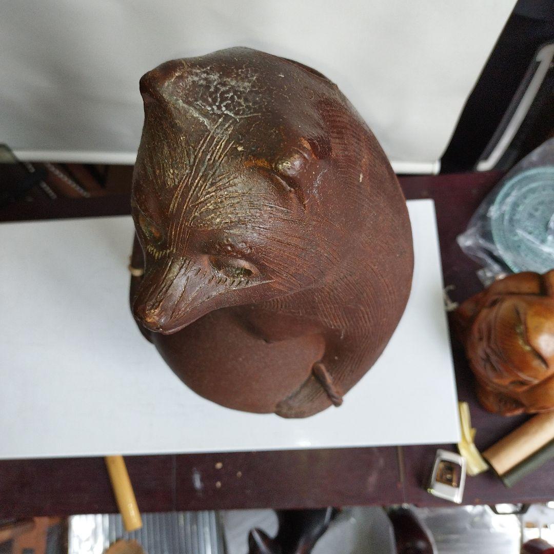 陶器製 たぬきの置物 約40センチm