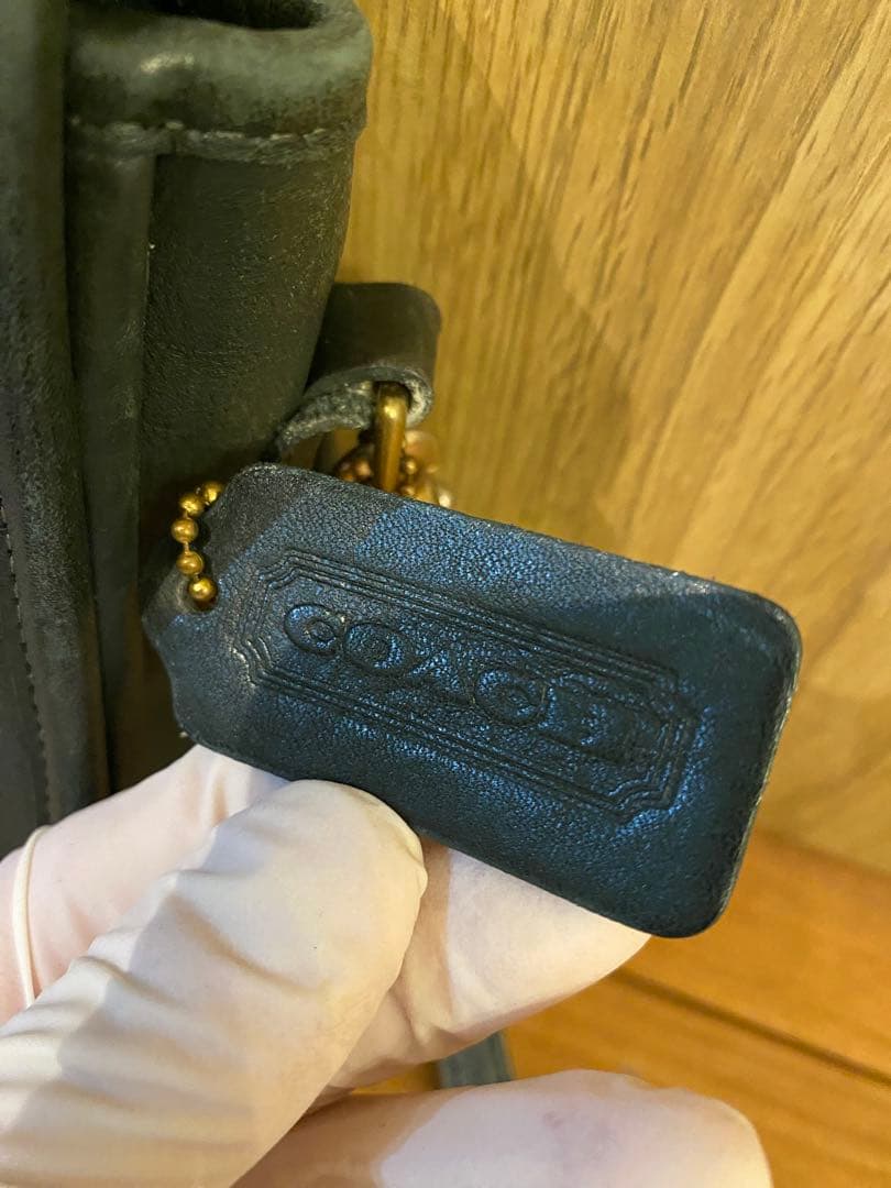 オールドコーチ Old COACH ダークグリーン ショルダー バッグ 80年代