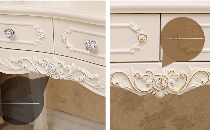 即日発送可能　大人気　北欧風 ドレッサー スツール ライト80cmセット