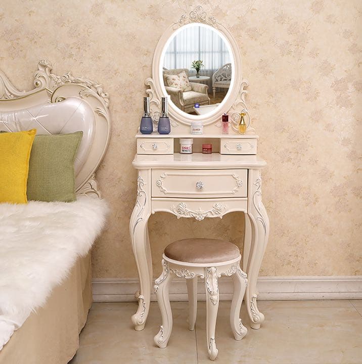 即日発送可能　大人気　北欧風 ドレッサー スツール ライト80cmセット