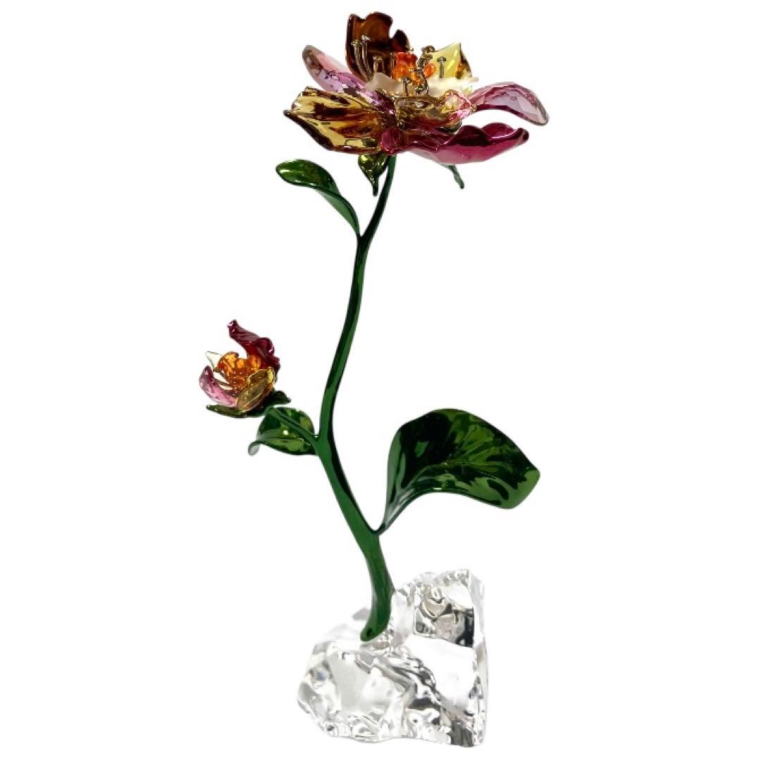 新作新品 SWAROVSKI スワロフスキー Idyllia花 L 置物 お花