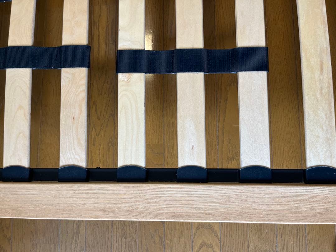 無印　タモ材　ダブルベッドフレーム