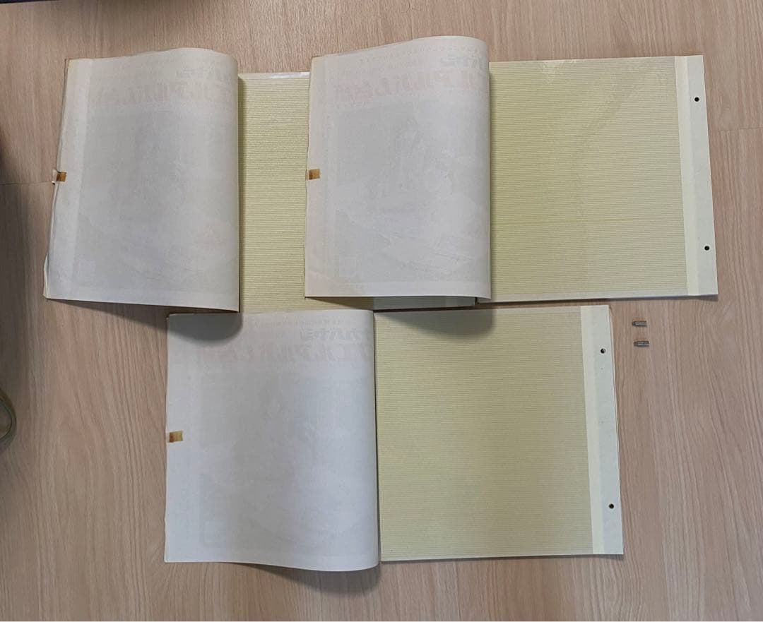 昭和レトロ　アンティーク　ナカバヤシ　フエルアルバム台紙　標準サイズ3セット