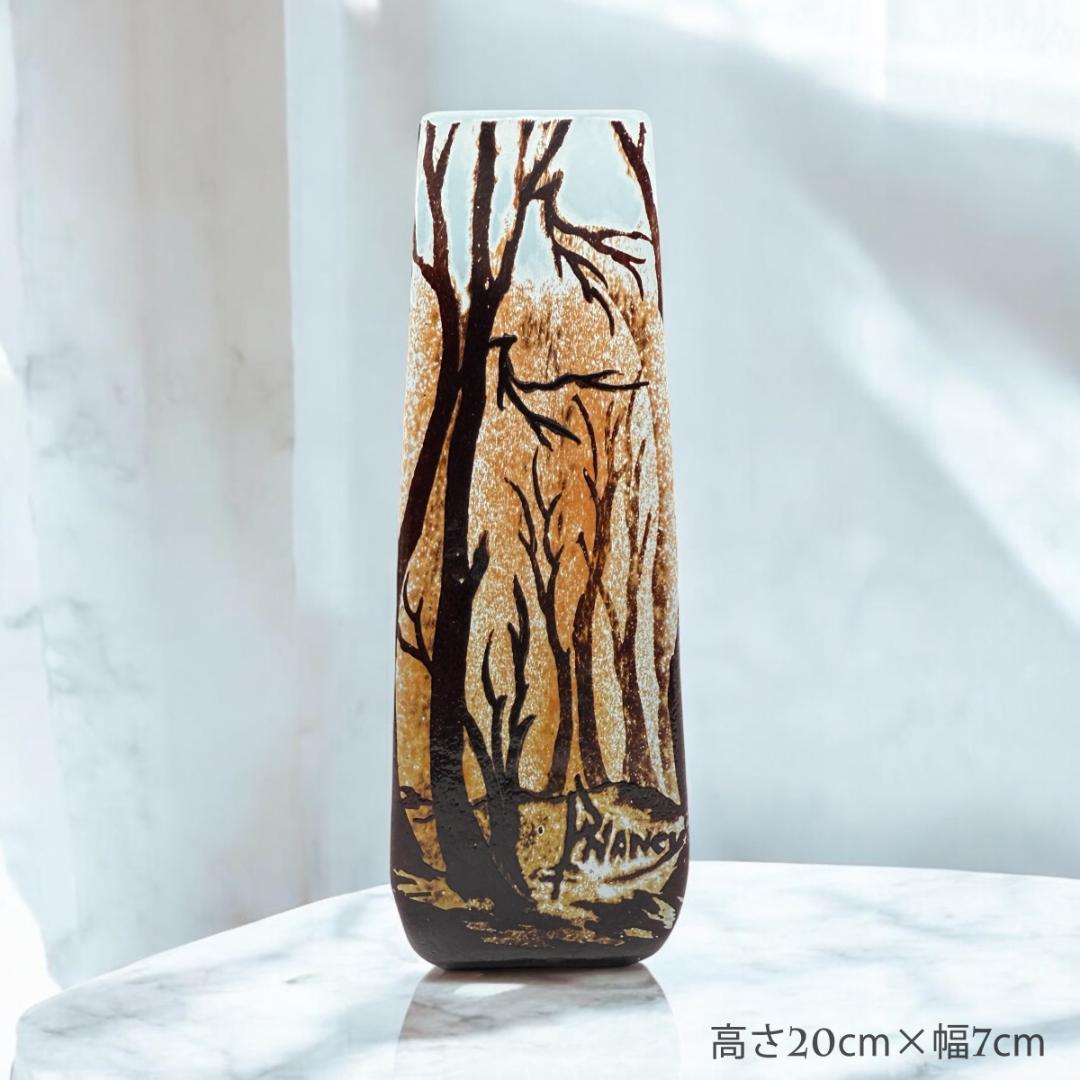 うらさん専用2本セット【証明書付】　ドームナンシー 花瓶 エナメル彩アンティーク