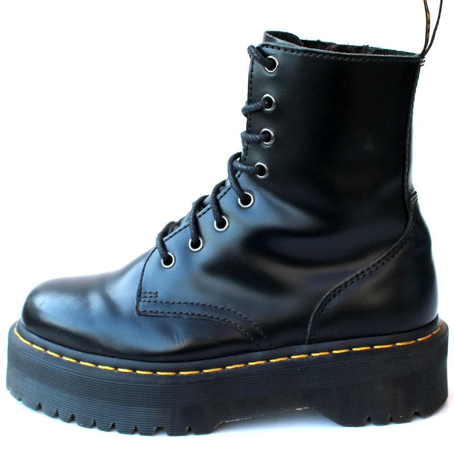 箱付き Dr. Martens JADON 8ホールブーツ サイドジップ 厚底