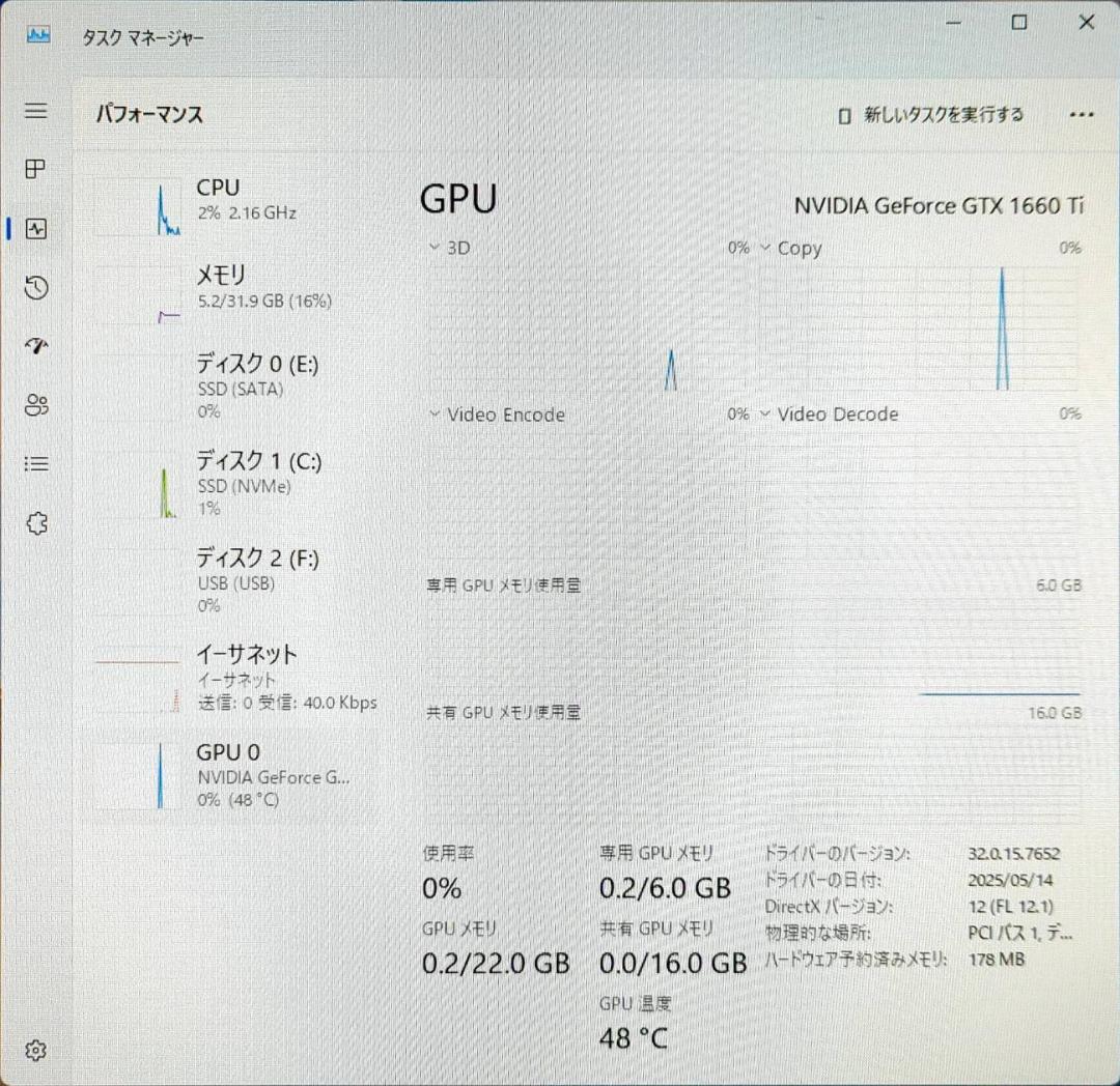 玄人志向 GeForce GTX 1660 Ti 6GB GDDR6