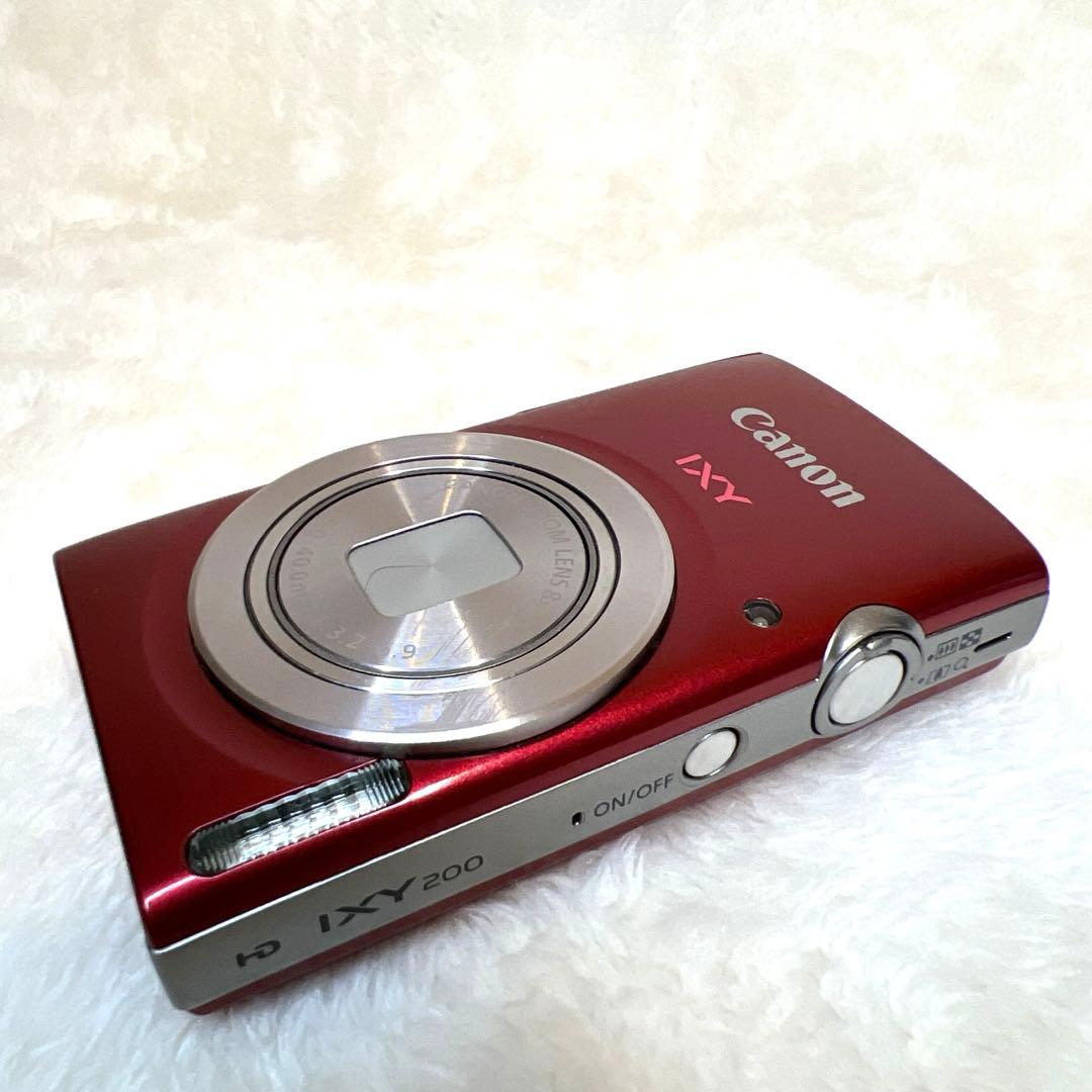 Canon キャノン IXY 200 レッド イクシー デジタル カメラ
